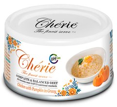 Cherie Urinary Care Chiken & Pumpkin - беззерновой влажный корм для поддержки мочевыводящих путей у котов (курица/тыква) Petmarket