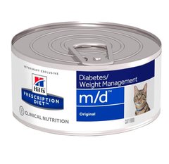 Hill's Prescription Diet M/D Diabetes/Weight - лечебный влажный корм для кошек с избыточным весом и диабетом Petmarket