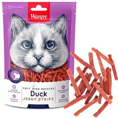 Wanpy Soft Duck Jerky Strips - Смужки в'яленого філе качки - ласощі для котів Petmarket