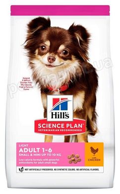 Hill's Science Plan LIGHT Small & Mini - корм для маленьких собак з надмірною вагою - 6 кг % Petmarket
