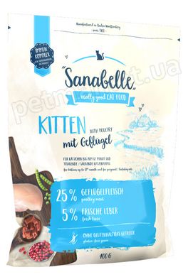 Sanabelle KITTEN - корм для кошенят, вагітних/годуючих кішок (домашня птиця) - 400 г Petmarket