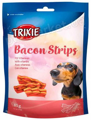 Trixie BACON Strips - лакомство с беконом и витаминами для собак - 85 г Petmarket