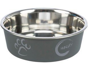 rixie Stainless Steel Bowl - миска из нержавеющей стали с пластиковым покрытием для собак Petmarket