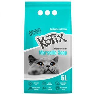 KOTIX Marseille Soap - Котікс Марсельске мило - комкуючий бентонітовий наповнювач для котячого лотка, бірюзові гранули Petmarket