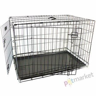 Flamingo WIRE CAGE EBO TAUPE - клітка з двома дверима для собак % Petmarket