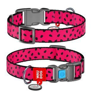 Collar WAUDOG Nylon Кавун - нейлоновий нашийник для собак - 35-58 см Petmarket
