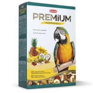 Padovan Premium GRANDMIX Pappagalli - корм для крупных попугаев - 500 г Petmarket
