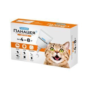 Superium ПАНАЦЕЯ - краплі від бліх для котів, 4-8 кг Petmarket