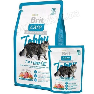 Brit Care TOBBY Large Cat - корм для кошек крупных пород (курица/утка) - 2 кг Petmarket