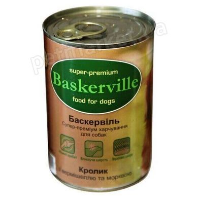 Baskerville КРОЛИК з вермішеллю і морквою - консерви для собак - 400 г Petmarket