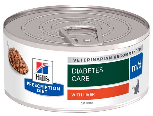 Hill's Prescription Diet M/D Diabetes/Weight - лікувальний вологий корм для котів із зайвою вагою та діабетом Petmarket