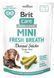 Brit Care Mini Treats Fresh Breath - лакомство для собак малых пород для свежести дыхания и здоровья зубов (мята/шалфей) - 7шт/120 г