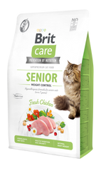 Brit Care Grain Free SENIOR Weight Control - корм для підтримки ваги літніх котів - 7 кг Petmarket