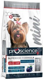 ProScience Mini Adult Dog Salmon & Blueberry - Корм для красивої шкіри та шерсті дорослих собак малих порід (лосось та чорниця) - 7 кг Petmarket