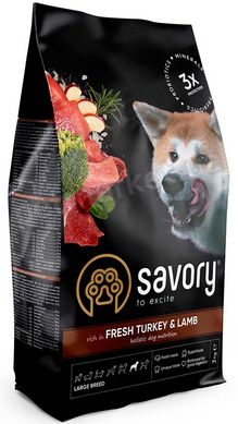 Savory Large BREED Turkey & Lamb - корм для собак великих порід (індичка/ягня) - 12 кг Petmarket