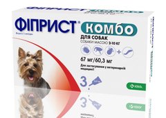 KRKA ФІПРИСТ КОМБО - краплі для собак від бліх та кліщів 2-10 кг Petmarket