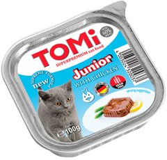 TOMi Superpremium Junior Chicken влажный корм для котят, 100 г Petmarket