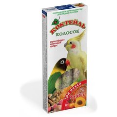 Природа КОКТЕЙЛЬ фрукты/орехи/цитрус - лакомство для средних попугаев Petmarket