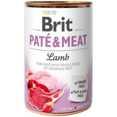 Brit PATE & MEAT Lamb - консервы для собак (ягненок) - 400 г Petmarket