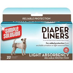 Simple Solution Diaper Liners Light - одноразовые прокладки для собак, 22 шт. Petmarket