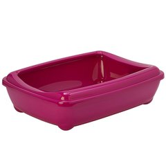 Moderna Arist-O-Tray Jumbo - туалет с бортиком Джамбо для кошек (большой) - розовый 57х73х16 см Petmarket
