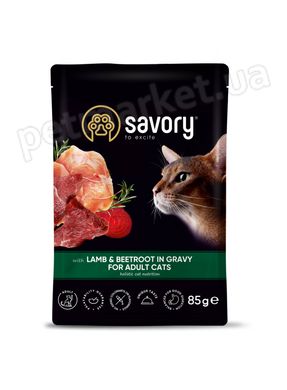 Savory - LAMB and BEETROOT - вологий корм для дорослих котів Petmarket