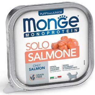Monge Monoprotein Puppy Solo Salmon - консерви для цуценят з лососем Petmarket