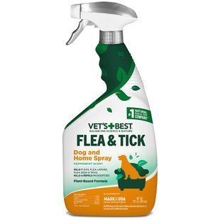 Vet's Best FLEA + TICK HOME Spray - універсальний спрей від бліх і кліщів для собак і для будинку Petmarket