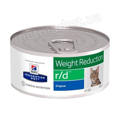 Hill's Prescription Diet R/D Weight Reduction - лечебный влажный корм для кошек с избыточным весом и ожирением Petmarket