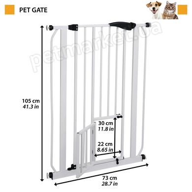 Ferplast PET GATE - металева міжкімнатні двері-перегородка для котів і собак % Petmarket