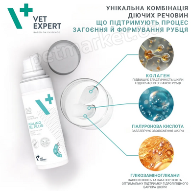 VetExpert Healing Gel Plus - гель для загоєння ран у собак та котів Petmarket