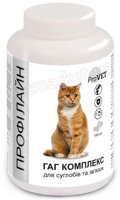 ProVet Профилайн ГАГ КОМПЛЕКС добавка для суставов и связок кошек - 180 табл. Petmarket