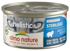 Almo Nature Holistic Sterilised влажный корм для стерилизованных котов и кошек (форель), 85 г Petmarket
