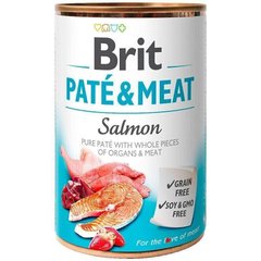 Brit PATE & MEAT Salmon - консерви для собак (лосось) - 400 г х12 шт Petmarket