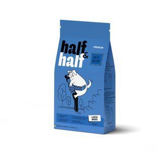 Half&Half Корм ​​сухой для взрослых собак больших пород с говядиной Petmarket