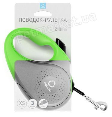 Collar DOG - поводок-рулетка для собак, L, рожевий Petmarket