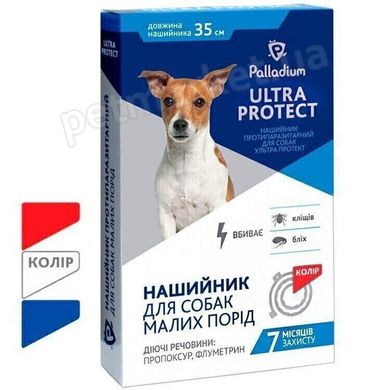 Palladium ULTRA PROTECT - ошейник от блох и клещей для мелких собак - Белый Petmarket