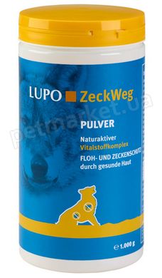 Luposan Zeckweg - добавка проти паразитів для собак - 1 кг % Petmarket