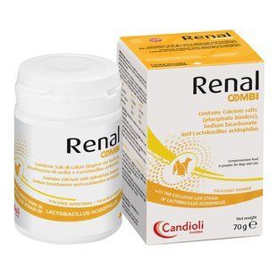 Candioli Renal Combi - Кандиоли Ренал Комби - добавка при хронической болезни почек у собак и кошек (порошок) - 70 г Petmarket