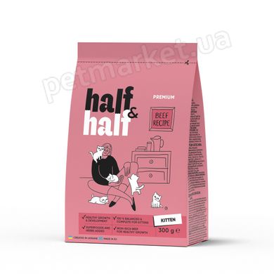Half&Half Корм ​​сухой для котят с говядиной Petmarket