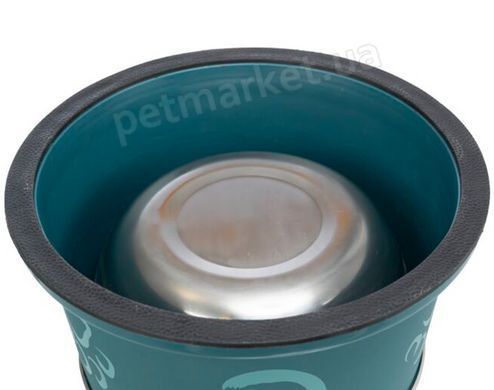Trixie Long-Ear Bowl - миска из нержавеющей стали и пластика для собак с длинными ушами Petmarket