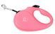 Collar DOG - поводок-рулетка для собак, L, рожевий Petmarket