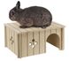 Ferplast SIN 4646 - деревянный домик для кроликов, 33х23,6х16 см