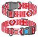 Collar WAUDOG Nylon Етно - нейлоновий нашийник для собак - 35-58 см, Червоний Petmarket