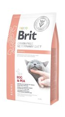 Brit VetDiet RENAL - беззерновой корм для кошек при почечной недостаточности (яйца/горох), 400 г Petmarket