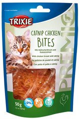 Trixie Premio Catnip Chicken Bites - лакомство для кошек (куриное филе/кошачья мята) - 50 г Petmarket