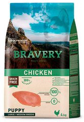 Bravery Chicken Puppy Large/Medium сухий корм для цуценят середніх та великих порід (курка) Petmarket