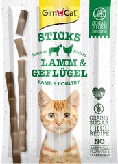 GimCat Ягненок/Курица - мясные палочки-лакомства для кошек - 4 шт. Petmarket