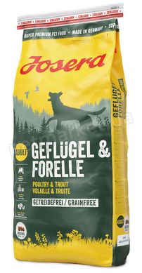 Josera GEFLUGEL & FORELLE - беззерновой корм для собак (птица/форель) - 15 кг Petmarket