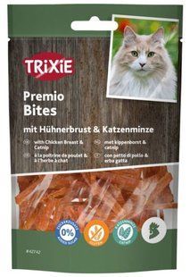 Trixie Premio Catnip Chicken Bites - ласощі для котів (куряче філе/котяча м'ята) - 50 г Petmarket